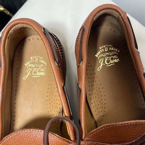J Crew Camden Crepe-Sole Slip-On Loafer in Pebbled Leather BE388 sz 8.5 - Picture 5 of 14